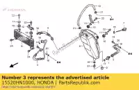 15520HN1000, Honda, manguera b, aceite honda trx400ex fourtrax sportrax 400 , Nuevo