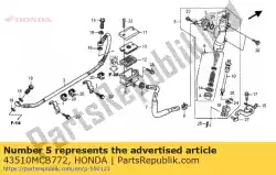 Ici, vous pouvez commander le aucune description disponible pour le moment auprès de Honda , avec le numéro de pièce 43510MCB772: