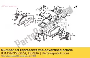 Honda 83149MN5000ZA panel interior pb192m - Lado inferior