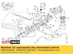 Aprilia AP8154090, Oil brake tank supp., OEM: Aprilia AP8154090