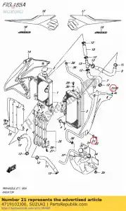 suzuki 4719102J00 lavadora, tanque de combustible - Lado inferior