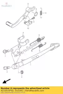 suzuki 4233035F02 bracket,prop st - Bottom side