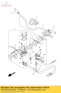 yamaha 43DF83550000 tornillo - Lado inferior