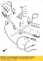 31A263310000, Yamaha, kabel, starter 1 yamaha fj xj 900 1100 1985 1986 1987 1989, Nieuw