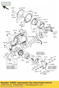 kawasaki 230070118 objectif-comp, lampe secondaire vn1700b9f - La partie au fond