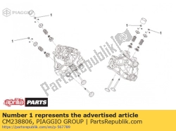 Aprilia CM238806, Pad sp.1.625, OEM: Aprilia CM238806