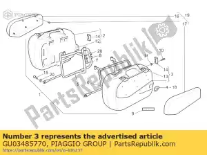 Piaggio Group GU03485770 lh suitcase 40 l - Bottom side