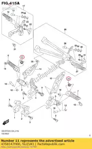 suzuki 4358147H00 bewaker, fr ftr., l - Onderkant