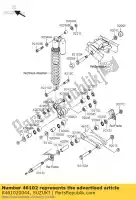 K461020044, Suzuki, varilla, suspensión suzuki rm z250 250 , Nuevo