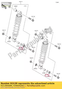 kawasaki 921390084 tuleja kvf750-a1 - Dół