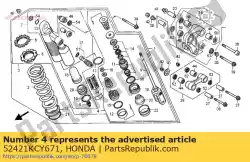 geen beschrijving beschikbaar op dit moment van Honda, met onderdeel nummer 52421KCY671, bestel je hier online: