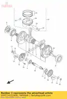 1SM114222000, Yamaha, crank 2 yamaha  yz 250 2016 2017 2018, New