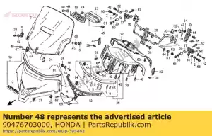 honda 90476703000 onderlegring - Onderkant