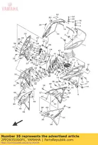 yamaha 2PP2835U00P1 painel 1 - Lado inferior