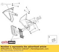 AP8184915, Piaggio Group, Conduit d'air droit. noir aprilia  rxv sxv 450 550 2009 2010 2011, Nouveau