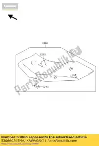 kawasaki 530660205MA saddle, black - image 11 of 11