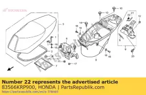 honda 83566KRP900 collier, attache de siège - La partie au fond