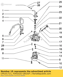 Aprilia CM101721, Chorro principal 70, OEM: Aprilia CM101721