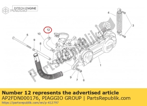 aprilia AP2FDN000176 zacisk w??a - Dół