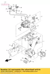 Here you can order the hose, air 2 from Yamaha, with part number 3D8138920000: