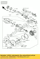 110211136, Kawasaki, case-assy,final gear kawasaki vn classic a d mean streak b tourer  vn1600 1600 , New