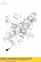 Aqui você pode pedir o frame comp em Yamaha , com o número da peça 5VKF11101000: