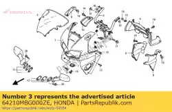 kappenset, boven (wl) * type3 1 * (type3 1) van Honda, met onderdeel nummer 64210MBG000ZE, bestel je hier online: