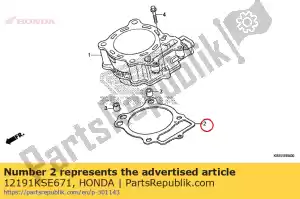 honda 12191KSE671 uszczelka, cylinder - Dół