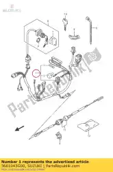 Tutaj możesz zamówić uprz??, okablowanie od Suzuki , z numerem części 3661043G00: