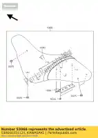 53066033112Y, Kawasaki, sedile-seduta, pelle blk + ba kawasaki vn voyager custom abs 1700, Nuovo