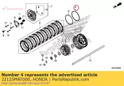 stoel, trillingsveer van Honda, met onderdeel nummer 22125MAT000, bestel je hier online: