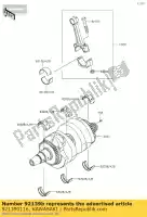 921390116, Kawasaki, boccola, biella, marrone er650a6s kawasaki  er-6f er-6n kle klz vulcan 650 1000 2006 2007 2008 2009 2010 2011 2012 2013 2014 2015 2016 2017 2018 2019 2020 2021, Nuovo