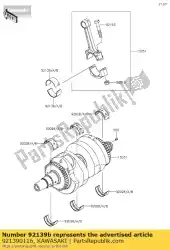 Qui puoi ordinare boccola, biella, marrone er650a6s da Kawasaki , con numero parte 921390116: