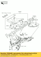 530660466MA, Kawasaki, seat-assy, ??fr, zwart kawasaki z eversion d  b c a z800 abs bds ads bef 800 , Nieuw