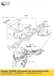 seat-assy, ?? Fr, zwart van Kawasaki, met onderdeel nummer 530660466MA, bestel je hier online: