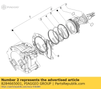 8284665001, Aprilia, Piston assy, New