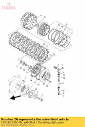 Aqui você pode pedir o habitação, primavera em Yamaha , com o número da peça 1FK163350000: