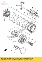 2VN163710000, Yamaha, chefe, embreagem yamaha yz 125, Novo