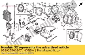 Honda 938920500807 screw-washer, 5x8 - Bottom side