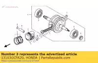 13103GCFA20, Honda, piston (0,50) (art) honda crf  f xr r xr70r crf70f 70 , Nouveau