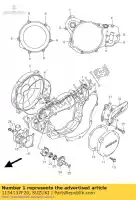 1134137F20, Suzuki, capa, embreagem suzuki rm  rmz rm250 z 250 , Novo