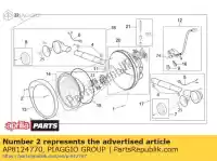 AP8124770, Piaggio Group, Inox self tapping screw aprilia scarabeo  touring e2 gt 125 150 200 eng rotax piaggio 250 125150200 motore 15 125200 16 125250 660 , New