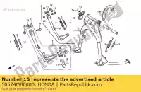 50574MB0000, Honda, support, béquille latérale en caoutchouc honda xbr 500 1985 1986 1987 1988, Nouveau