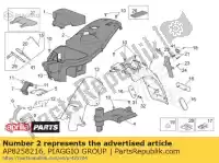 AP8258216, Piaggio Group, Komora na siod?o aprilia  scarabeo 50 100 2001 2002 2003 2004 2005 2006 2007 2008 2009 2010 2014, Nowy