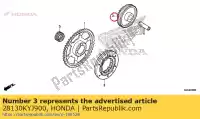 28130KYJ900, Honda, réducteur, démarreur (17t / 60t) honda  cbr crf 250 300 2011 2013 2014 2015 2017 2018 2019 2020, Nouveau