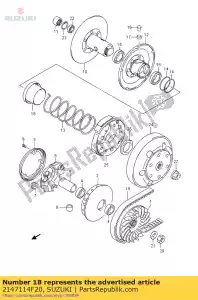 suzuki 2147114F20 folha móvel d - Lado inferior