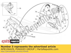 aprilia AP8106629 kraftstoffpumpe - Unterseite