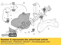 AP8202265, Piaggio Group, Brandstoffilter aprilia  scarabeo 50 2001 2002 2003 2004, Nieuw