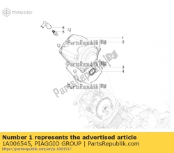 Aprilia 1A006545, Copricapo, OEM: Aprilia 1A006545