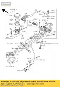 kawasaki 430150150 cylinder-assy-master, fr zx1400 - Dół